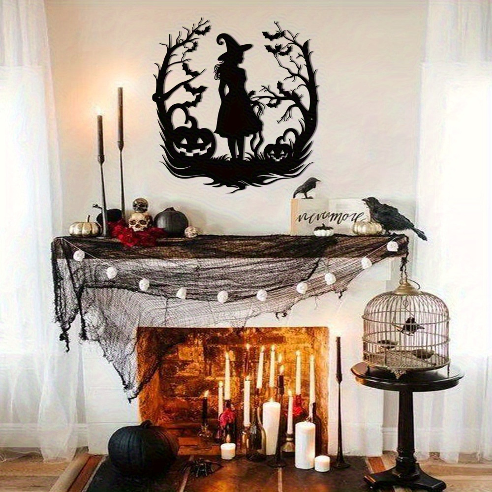 Arte em Metal de Bruxa SVG par - Home Decor Vector avaliação e preço