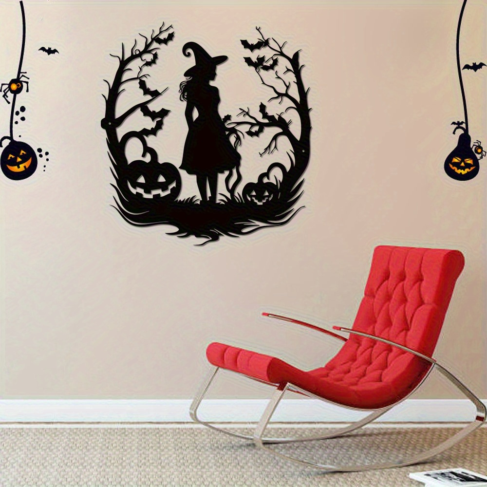 Arte em Metal de Bruxa SVG par - Home Decor Vector avaliação e preço