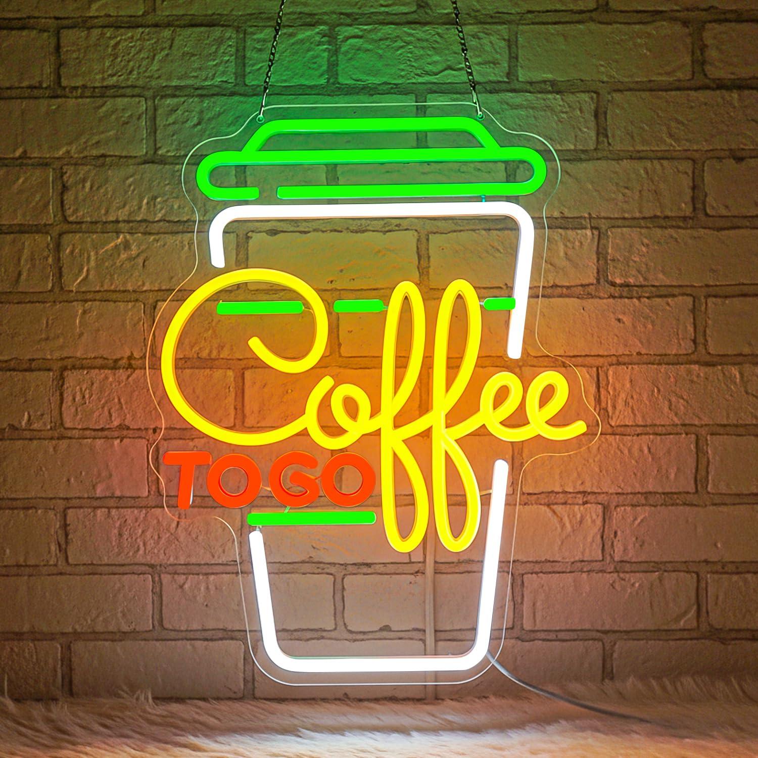 Letreiro Neon de Café com Luze - Home Decor Kitchen avaliação e preço
