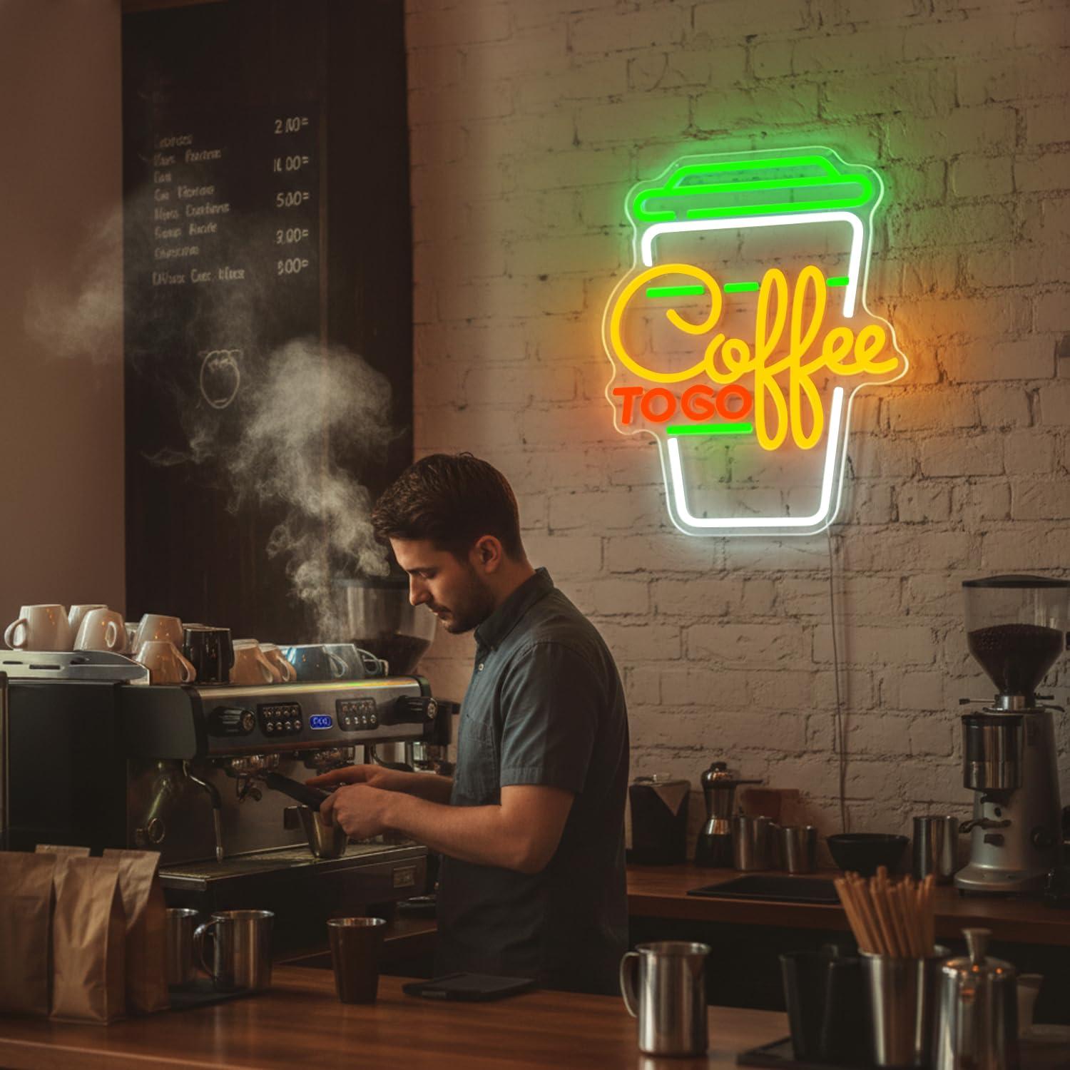 Letreiro Neon de Café com Luze - Home Decor Kitchen avaliação e preço