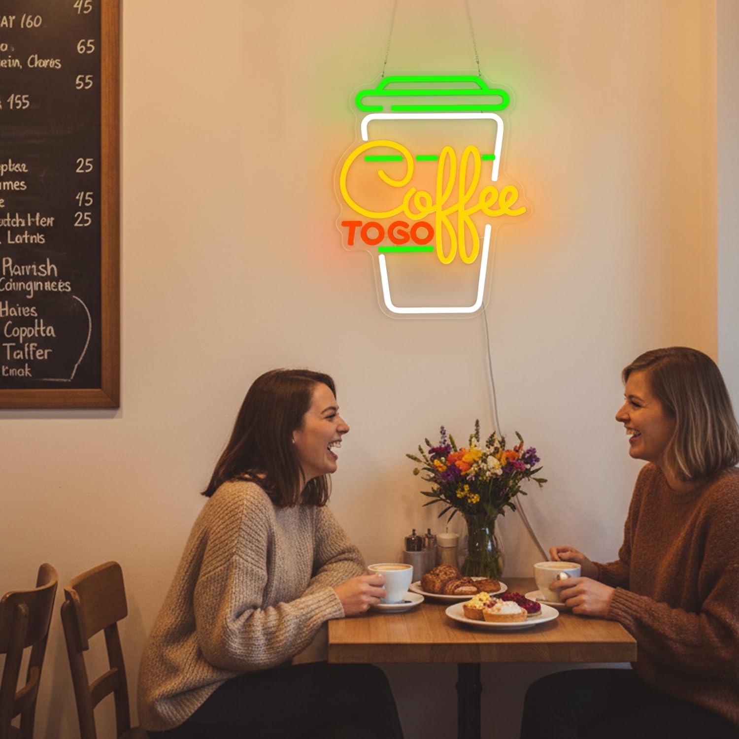 Letreiro Neon de Café com Luze - Home Decor Kitchen avaliação e preço