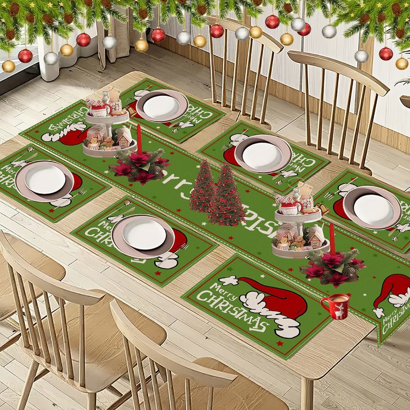 VIKAMA Conjunto de Toalhas de  - Linen Table Runner avaliação e preço