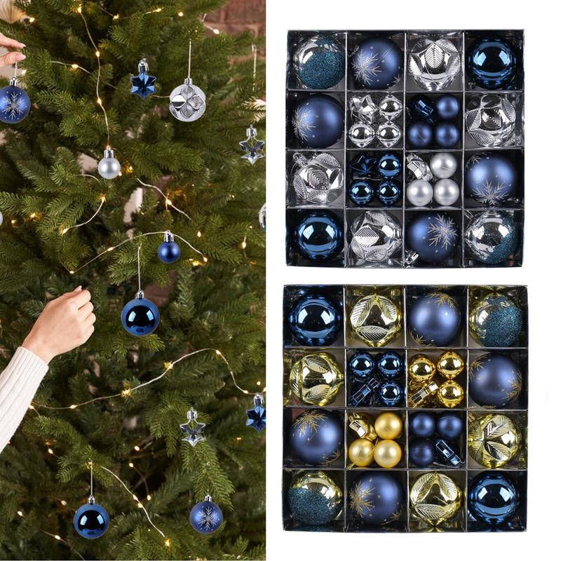 Enfeites de bola de natal 44 p - Home Decor Retail Stores avaliação e preço