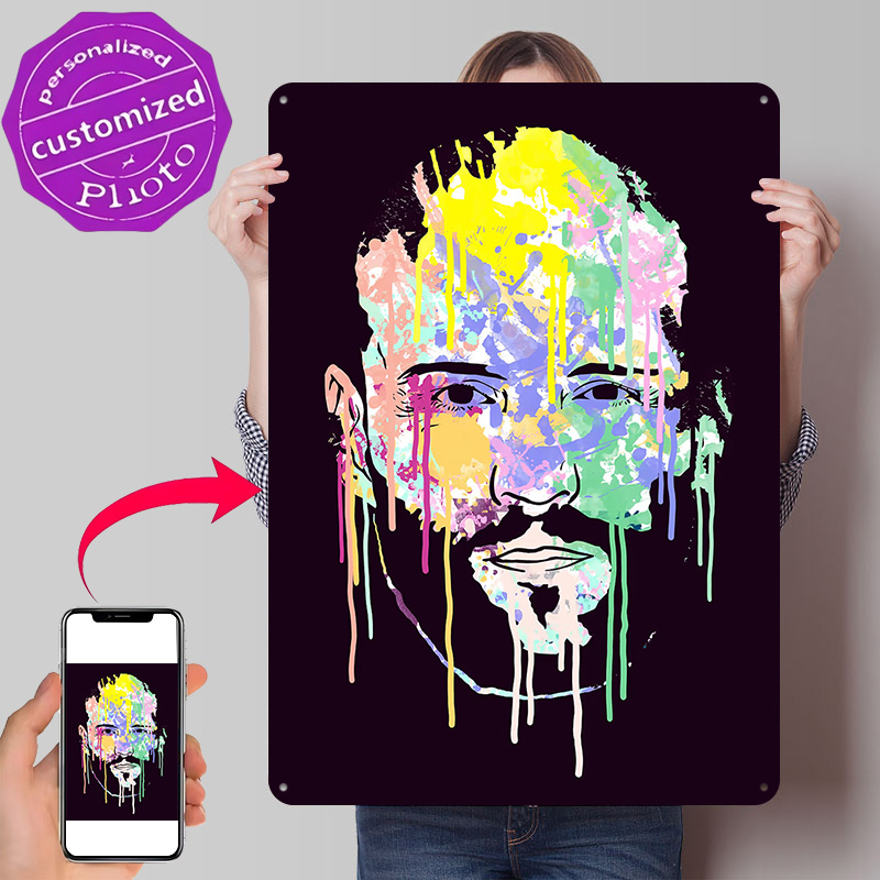 Placa de Metal Texturizada 3D  - Home Decor Vector avaliação e preço
