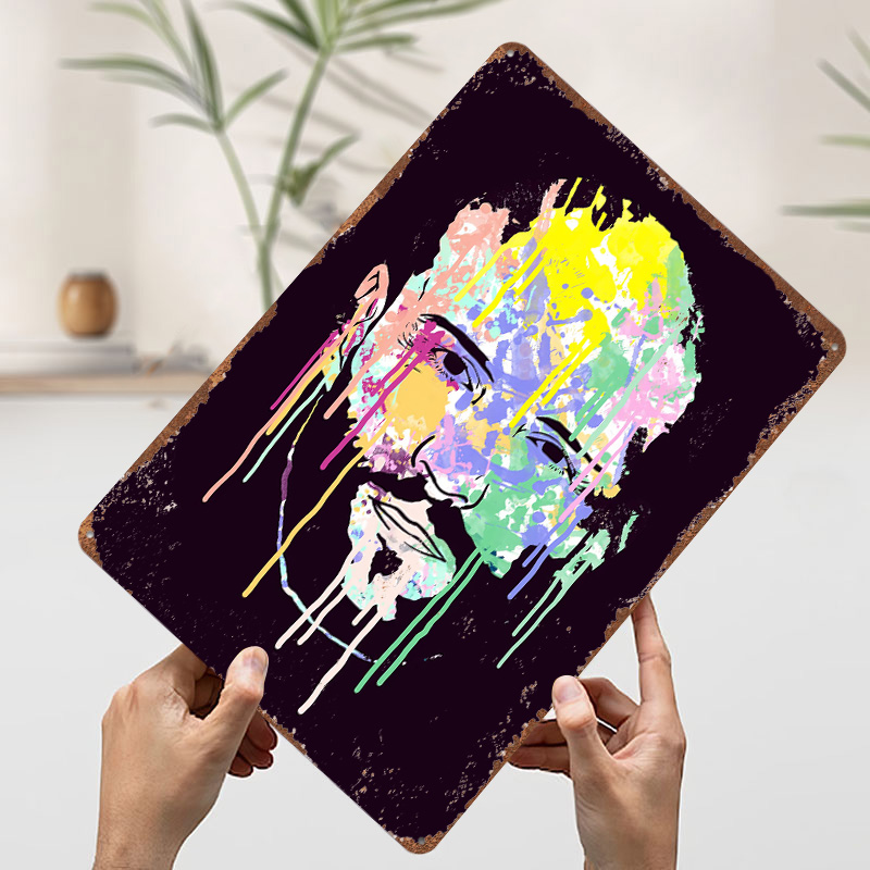 Placa de Metal Texturizada 3D  - Home Decor Vector avaliação e preço