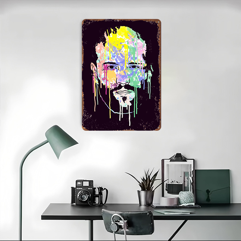 Placa de Metal Texturizada 3D  - Home Decor Vector avaliação e preço