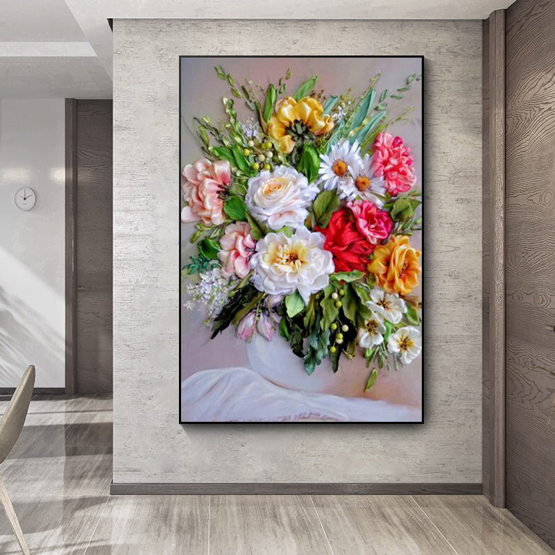 Pintura em tela com estampa de - Home Decor Vase avaliação e preço