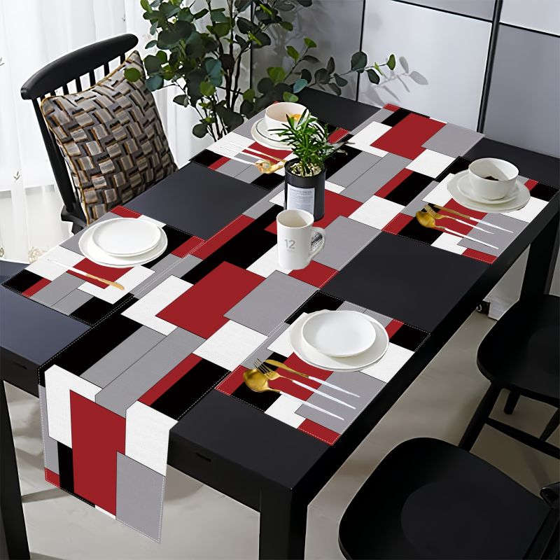 Conjunto de Toalhas de Mesa Ge - Linen Table Runner avaliação e preço