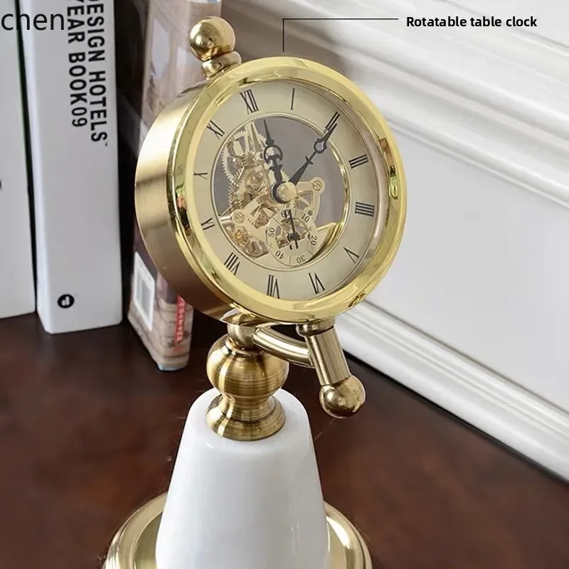 D3L19- Relógio de Mesa de Márm - Home Decor Resin avaliação e preço