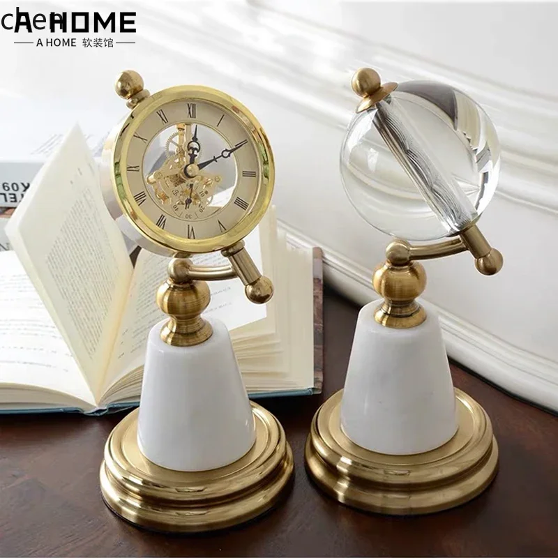 D3L19- Relógio de Mesa de Márm - Home Decor Resin avaliação e preço