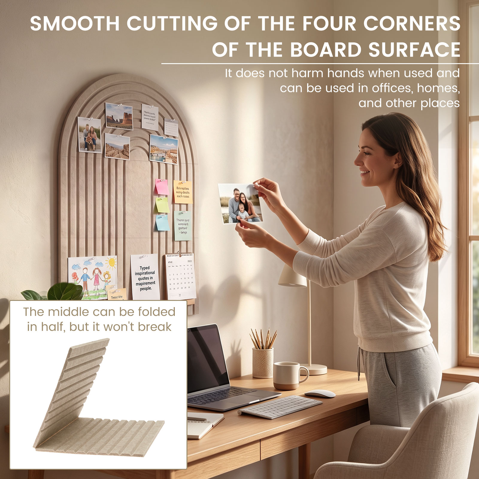 Grande Painel de Feltro Arquea - Home Decor Vision Board avaliação e preço