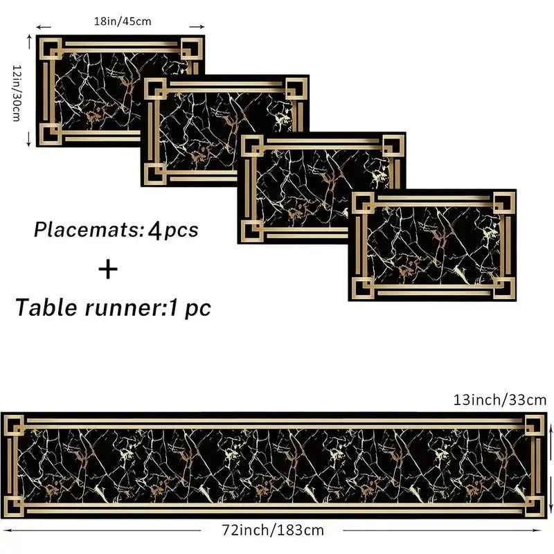 VIKAMA Jogo de Sousplats e Cam - Linen Table Runner avaliação e preço