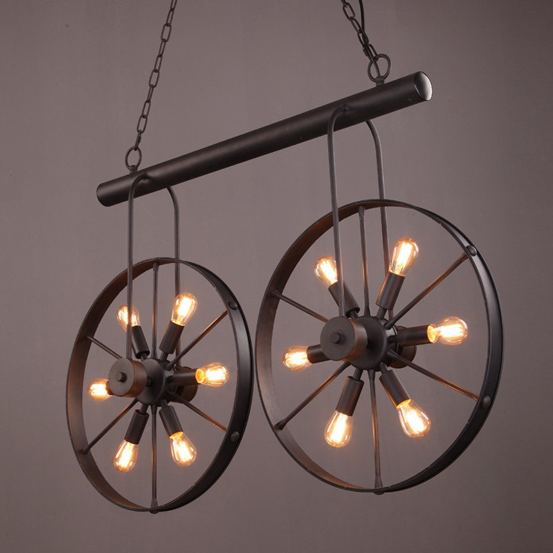 Retro vintage roda lustre café - Home Decor On Wheels avaliação e preço