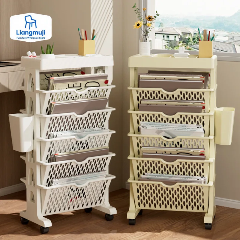 Prateleira de livro móvel de 5 - Home Decor On Wheels avaliação e preço