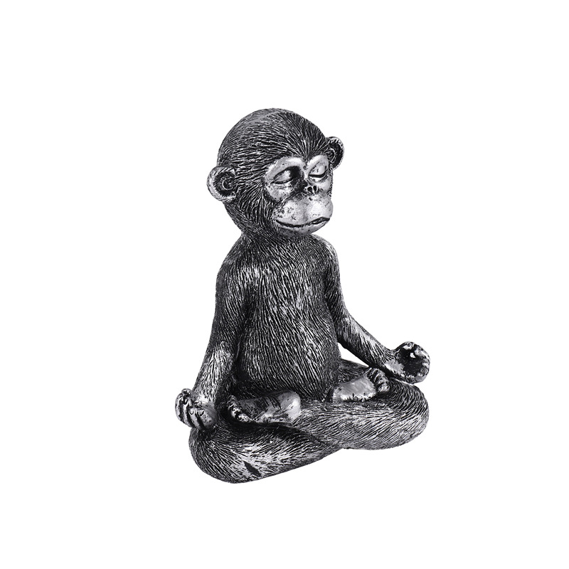 Meditando macaco estátua resin - Home Decor Resin avaliação e preço