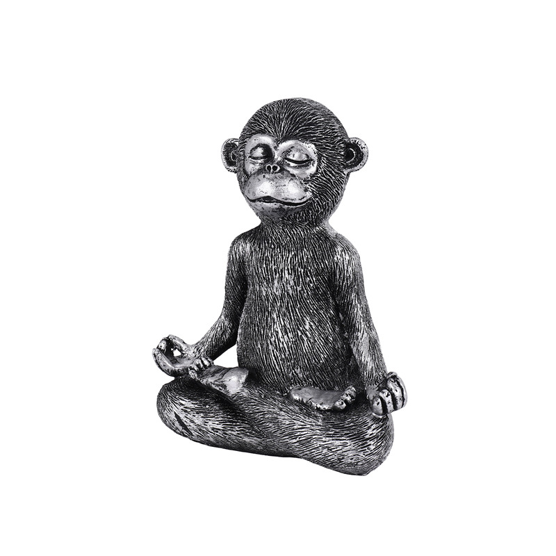 Meditando macaco estátua resin - Home Decor Resin avaliação e preço