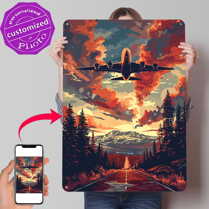 Pôster Metálico Personalizado  - Home Decor Vector avaliação e preço